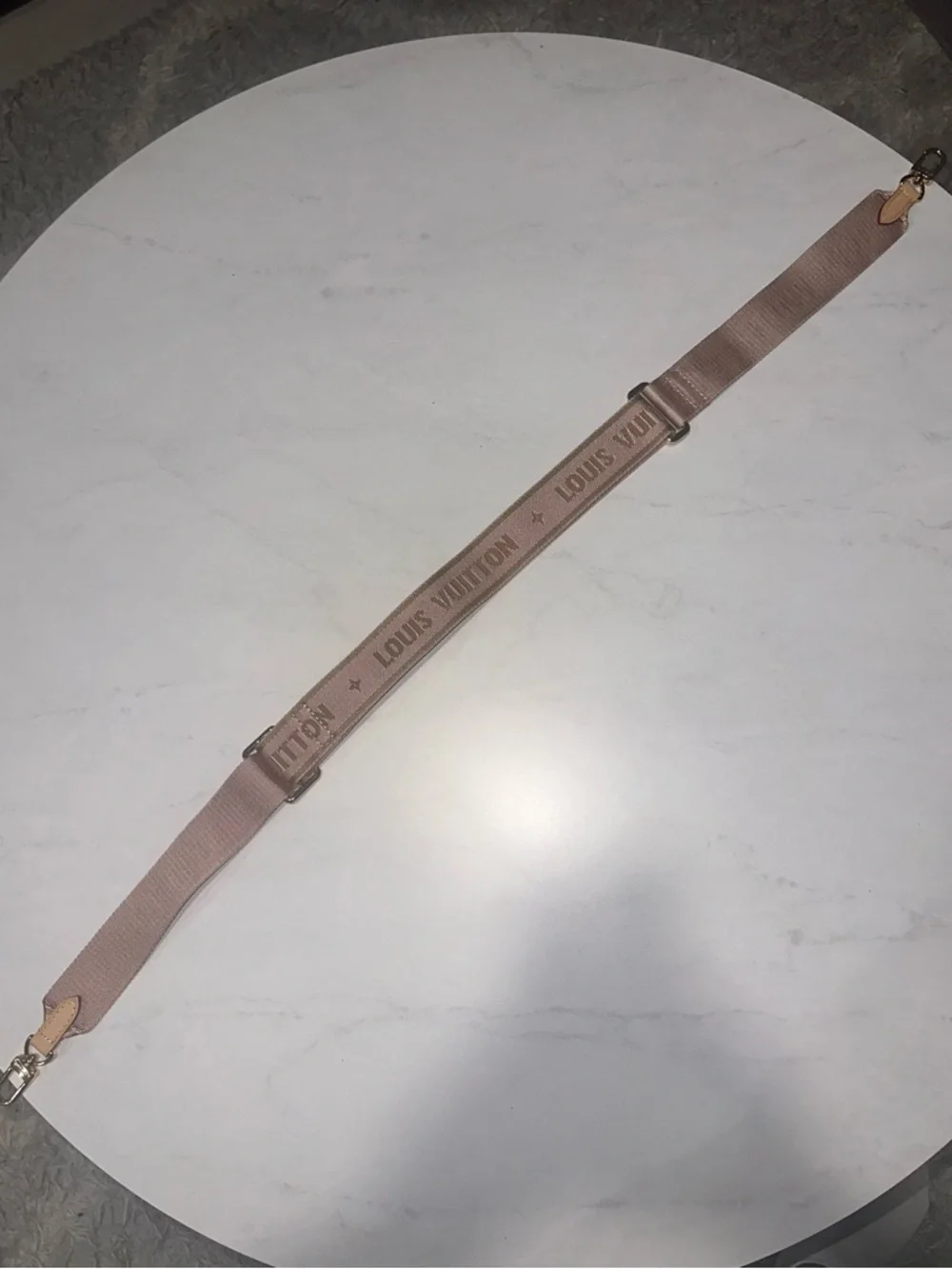 Authentic Louis Vuitton Blush Pink Strap with Gold Accents - Picture 5 of 5